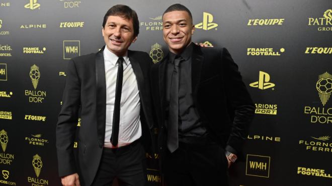 Leonardo y Mbappé, juntos en la gala del Balón de Oro 2021 (Cordon Press)