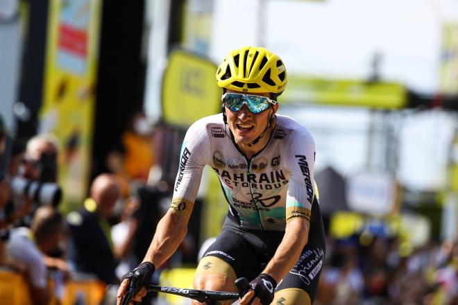 Pello Bilbao, sonriente tras ganar en el Tour de Francia (Foto: Cordon Press).