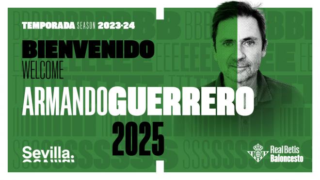 Armando Guerrero será el nuevo director deportivo del Real Betis Baloncesto (Foto vía: Real Betis)
