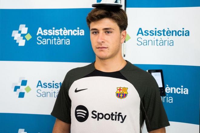 Pablo Torre, en las pruebas médicas del Barça (Foto: FC Barcelona).