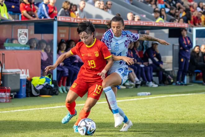Sheila García, en un partido amistoso de España contra China (Foto: Cordon Press).