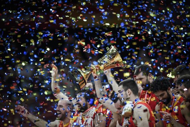 España, campeona del mundo de baloncesto en China 2019 (Foto: FIBA).