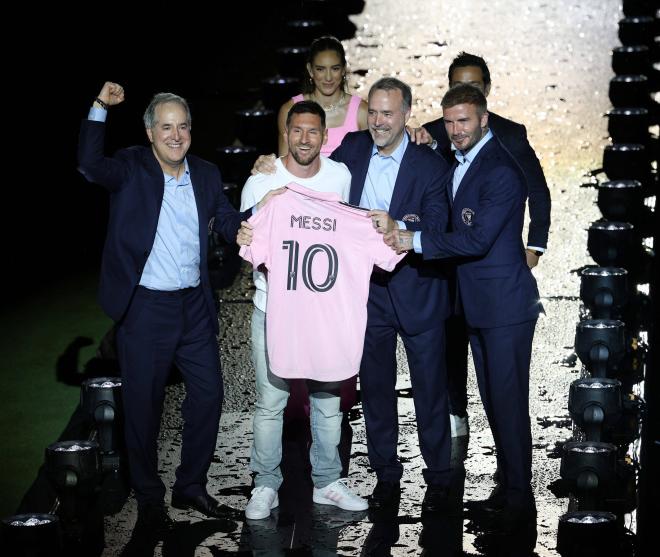 Leo Messi en la presentación con el Inter de Miami (Cordon Press)