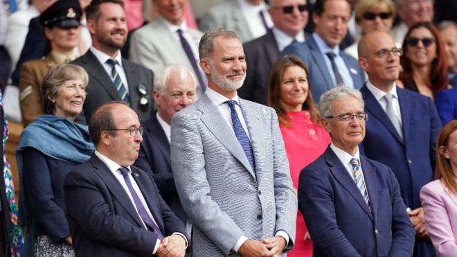 Felipe VI en la final de Wimbledon 2023 (Cordon Press)