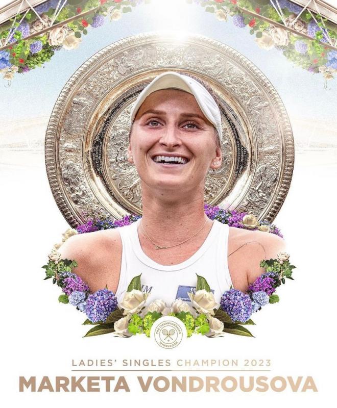 Ganadora de la competición de Wimbledon femenina (Redes Sociales)
