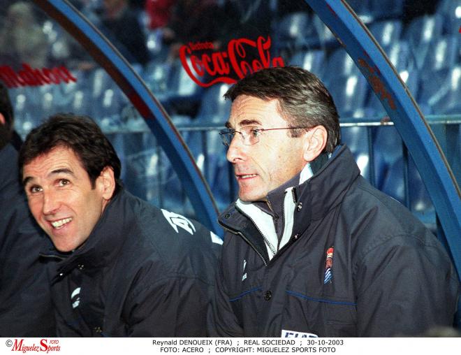 Zamora y Denoueix en la Real Sociedad de 2003 (Foto: Cordon Press).