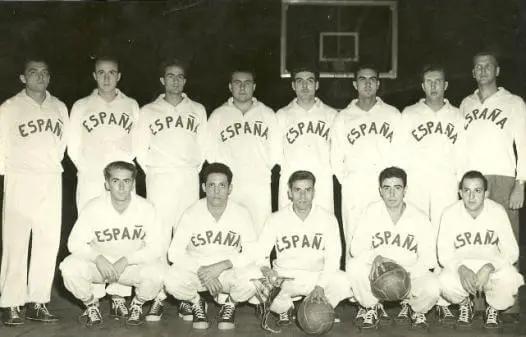 La selección de baloncesto de España del Mundial de 1950.