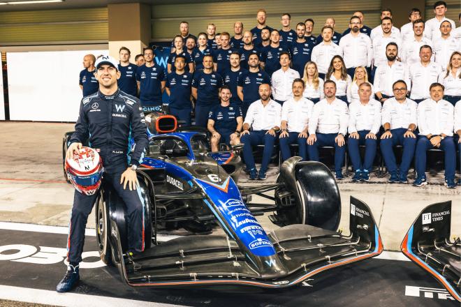 Una foto de Latifi y el equipo Williams en 2022 (Cordon Press)