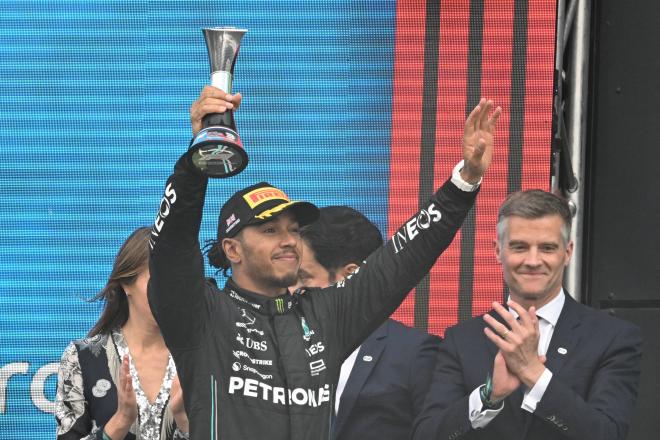 Lewis Hamilton en una carrera de Formula1 (Cordon Press)