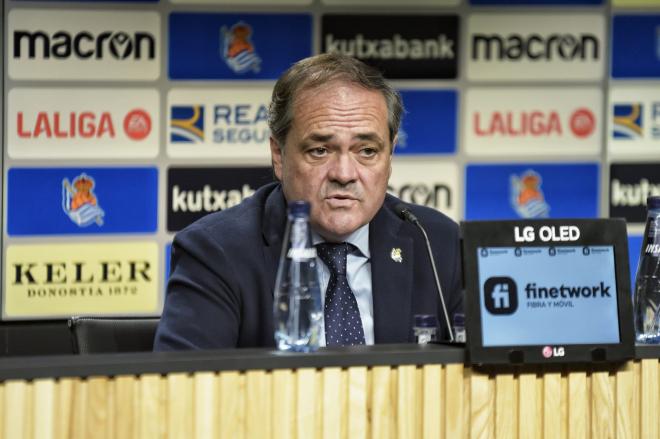 Jokin Aperribay, presidente de la Real Sociedad (Foto: Giovanni Batista).