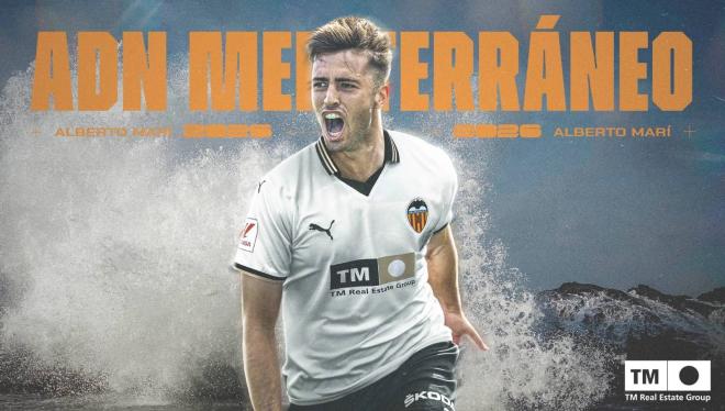 Alberto Marí renueva hasta 2026 (Foto: Valencia CF).