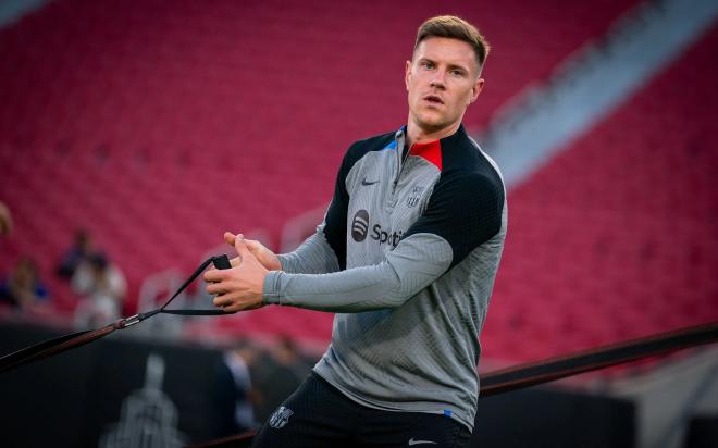 Marc André ter Stegen, en una sesión del Barcelona (Foto: FCB).