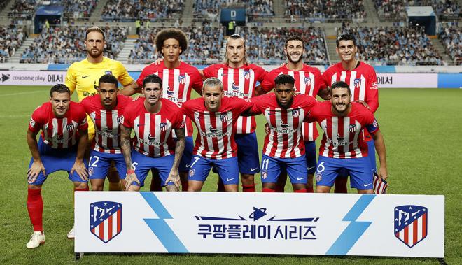 El once del Atlético de Madrid ante el City en pretemporada (Foto: ATM).