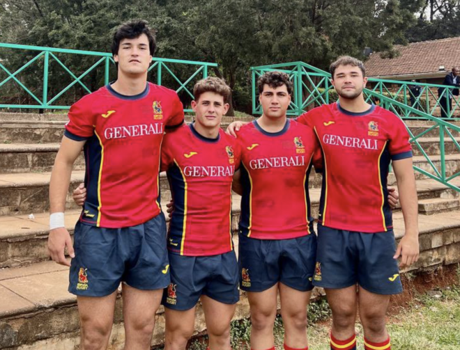 Piñerio, Coronado, Catanzano y Salomó campeones del World Trophy M20 de rugby con España