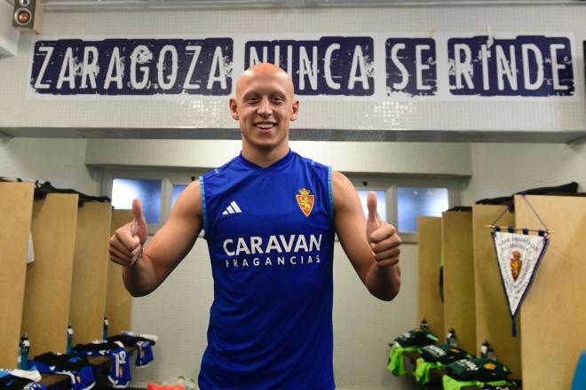 Víctor Mollejo, nuevo fichaje blanquillo (Foto: Real Zaragoza).