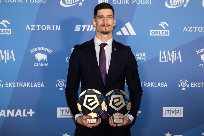 Vladan Kovacevic gana el premio al mejor portero de la liga polaca (Foto: CordonPress).