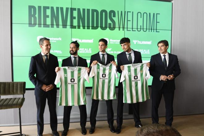 Presentación de los nuevos jugadores del Real Betis.