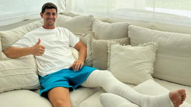 Courtois reaparece en redes tras lesionarse (@thibautcourtois)