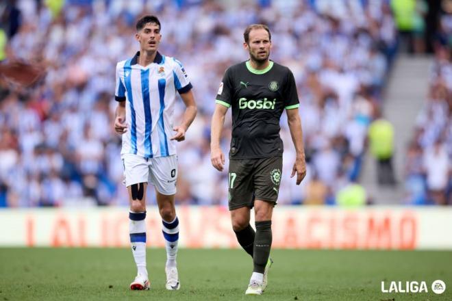 Daley Blind en el Real Sociedad - Girona (Foto: LALIGA).