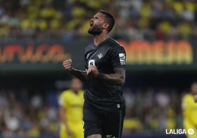 Willian José celebra un gol en el partido de ida en Villarreal.