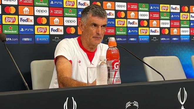 José Luis Mendilibar, entrenador del Sevilla FC.