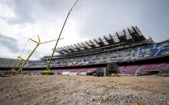 Las obras del Camp Nou, desde dentro (Foto: FC Barcelona).