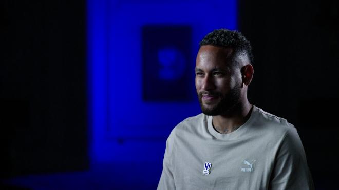 Neymar habla como jugador del Al Hilal.