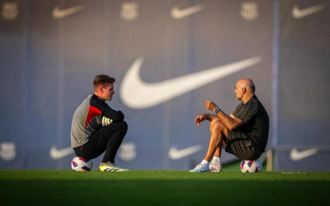 Ter Stegen, en una sesión del Barcelona (Foto: FCB).