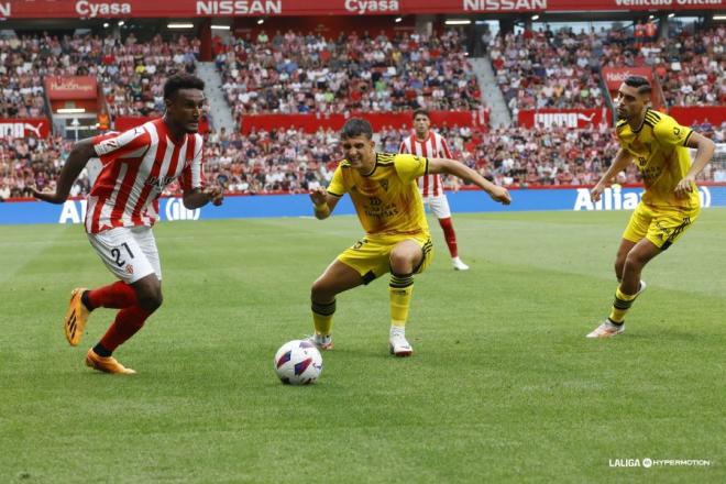 Hassan ante el Mirandés. (Foto: LaLiga).