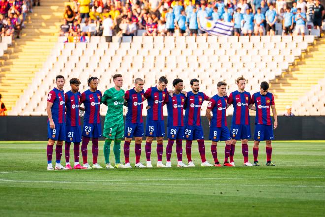 Once inicial del Barcelona frente al Cádiz en Cornellá. Fuente: FCB.