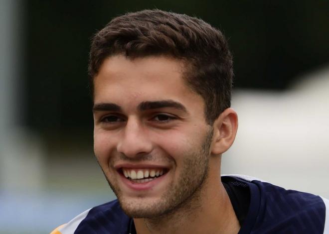 Arsen Zakharyan, en un entrenamiento (Foto: Real Sociedad).