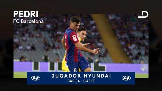 Pedri, Jugador Hyundai.