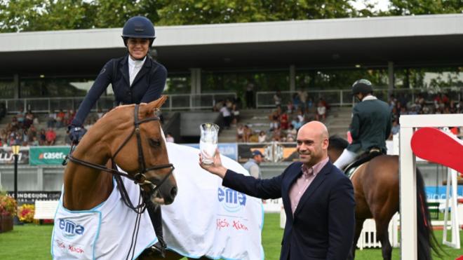 La hija de Luis Enrique, ganadora del Gijón Horse Jumping (Redes sociales)