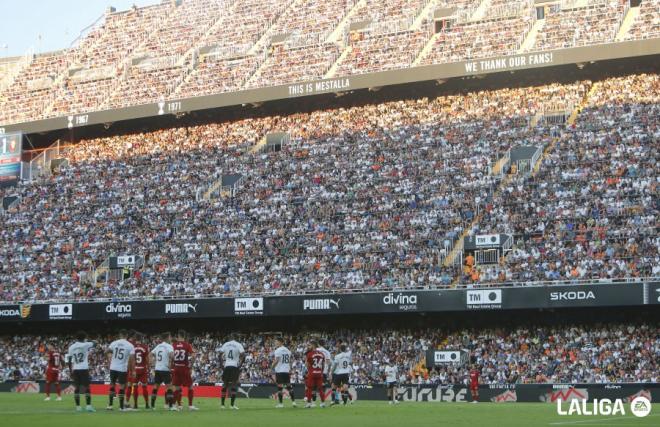 Afición en el Valencia-Osasuna