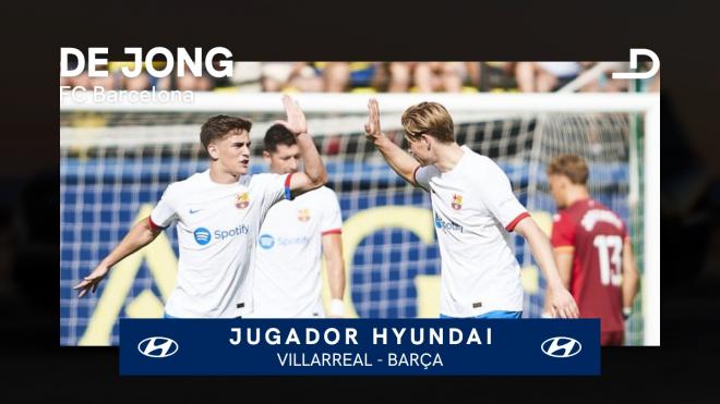 Frenkie de Jong, Jugador Hyundai del Villarreal-Barcelona.
