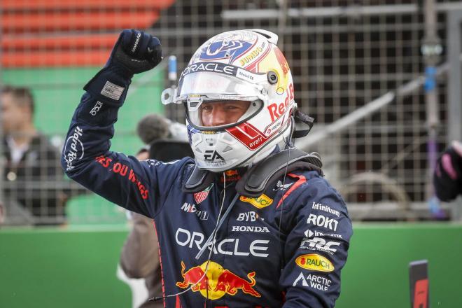 Max Verstappen celebrando la victoria en el GP Países Bajos 2023 (Foto: EFE).