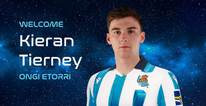 Tierney, nuevo jugador de la Real Sociedad.