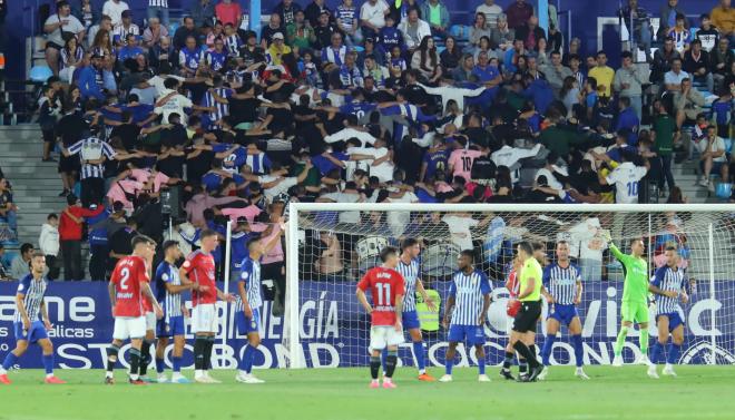 Penalti en contra del Celta (Foto: SD Ponferradina).