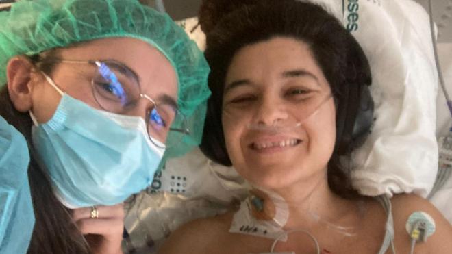 Nerea Pérez de las Heras en el hospital (@nereaperezdelasheras)
