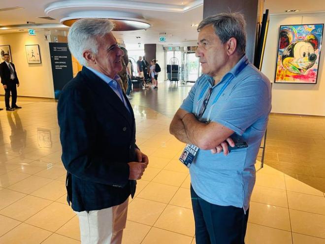 Pedro Rocha y Fernando Gomes se reúnen para hablar de la candidatura del Mundial