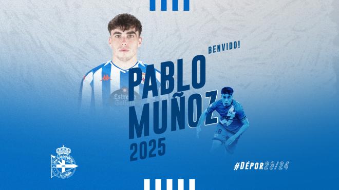 Pablo Muñoz, nuevo jugador del Dépor hasta 2025