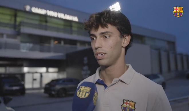Joao Félix, en su primera entrevista como jugador del Barça.