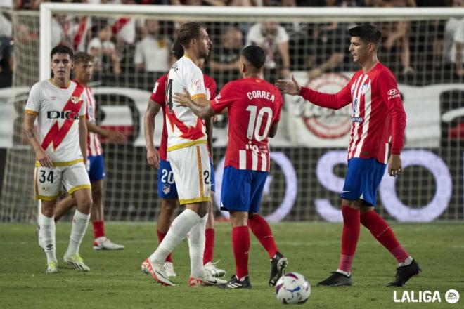 Lejeune, durante el Rayo Vallecano-Atlético de Madrid. Fuente: LALIGA.