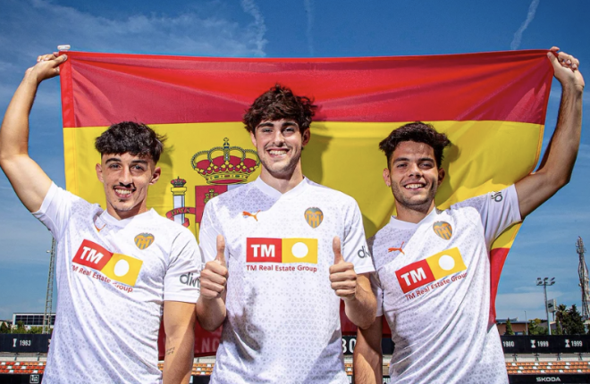 Tres de los internacionales del Valencia CF son sub 21.