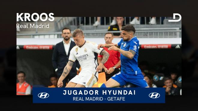 Toni Kroos, Jugador Hyundai del Real Madrid-Getafe.