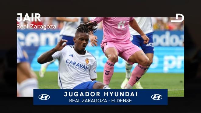 Jair Amador, Jugador Hyundai del Real Zaragoza - Eldense.