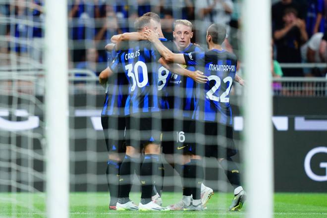 El Inter de Milán celebra el triunfo sobre la Fiorentina. Fuente: Cordon Press.
