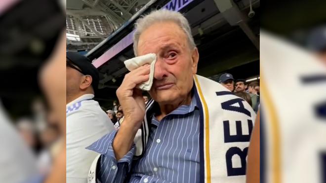 Las lágrimas del abuelo en el Bernabéu.