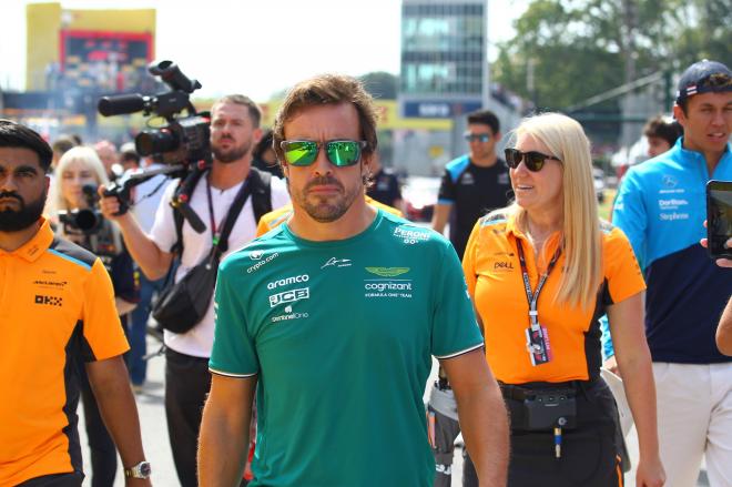 Fernando Alonso, durante el GP de Italia (Cordon Press).