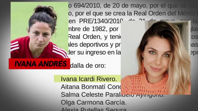 El Gobierno confunde a Ivana Andrés con Ivana Icardi, hermana de Mauro: pifia en la medalla de oro